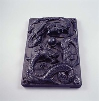 Inkstone with dragon and lotus pond design Collection Image, Figure 2, Total 2 Figures