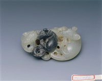 灰玉「闔家歡」珮藏品圖，第1張