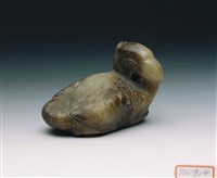 灰玉荷葉鴛鴦藏品圖，第2張