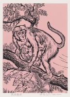 獼猴親情(二)藏品圖，第1張