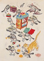 麻雀嫁女(鄉土警世年畫)藏品圖，第2張