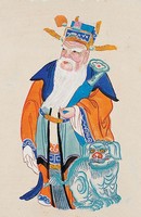 文官門神(青獅)藏品圖，第2張
