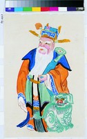 文官門神(青獅)藏品圖，第1張