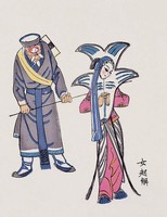 女起解(戲曲年畫)藏品圖，第2張