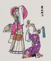 貴妃醉酒(戲曲年畫)藏品圖，第2張