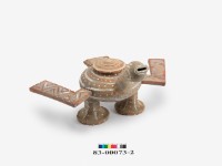 Gray pottery duck-shaped container with colors Collection Image, Figure 6, Total 6 Figures