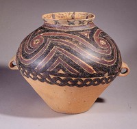 Bansan painted pottery ewer with whorl design Collection Image, Figure 2, Total 5 Figures
