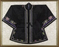 黑緞繡花女上衣藏品圖，第2張
