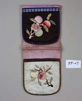 彩繡花果褡褳荷包藏品圖，第1張