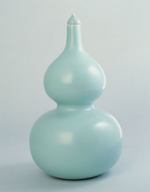 冬青釉葫蘆瓶