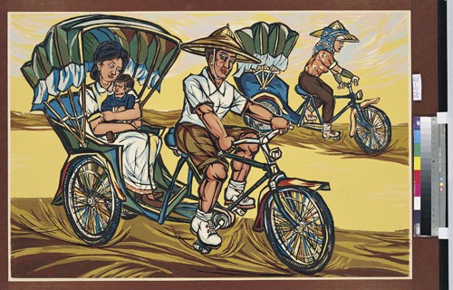 民國四十三年代台灣三輪車  