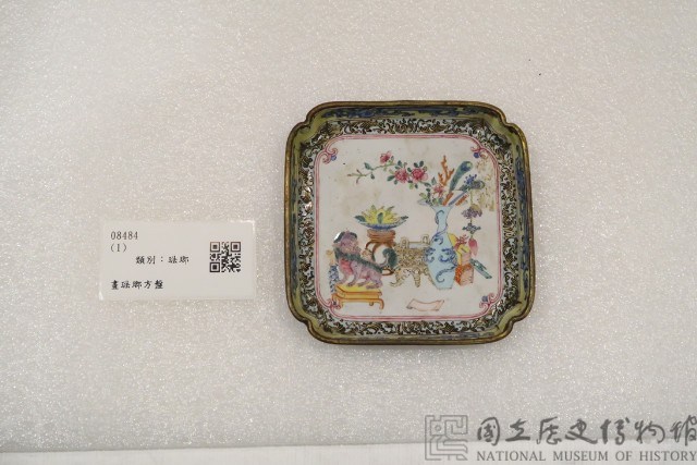 畫琺瑯方盤藏品圖，第1張
