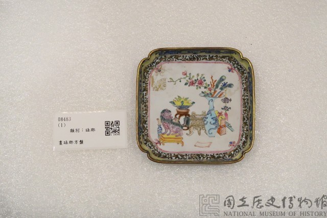 畫琺瑯方盤藏品圖，第1張