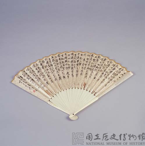 牙雕扇骨藏品圖，第2張