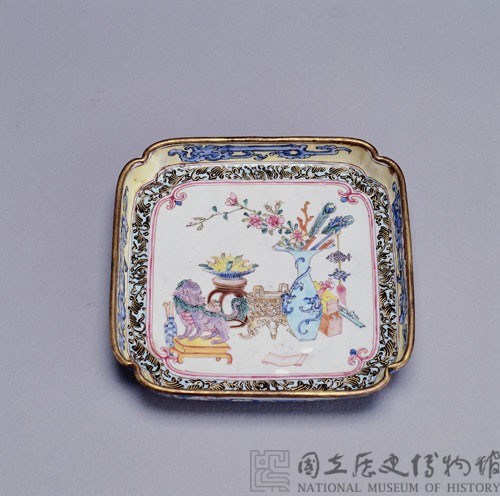 畫琺瑯方盤藏品圖，第1張