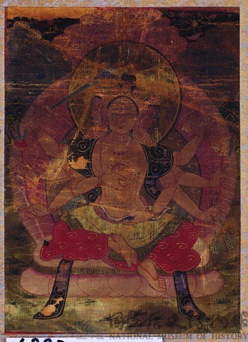 布地西藏佛像畫藏品圖，第1張