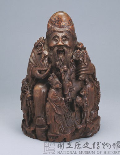 竹根雕壽星藏品圖，第1張