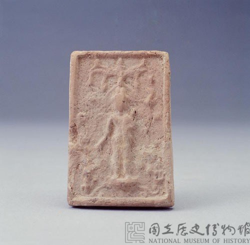 燒泥模印立像觀音藏品圖，第1張