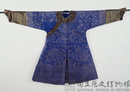 藍銀妝花紗蟒袍藏品圖，第1張