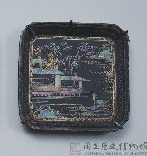 螺鈿方盤藏品圖，第1張