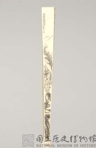 牙雕扇骨藏品圖，第5張