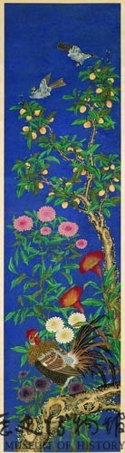絹本著色花鳥畫藏品圖，第1張