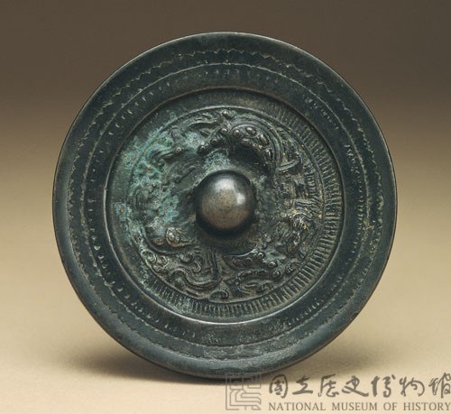 雙龍紋鏡藏品圖，第1張