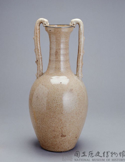 鐵足螭耳魚子瓶藏品圖，第1張
