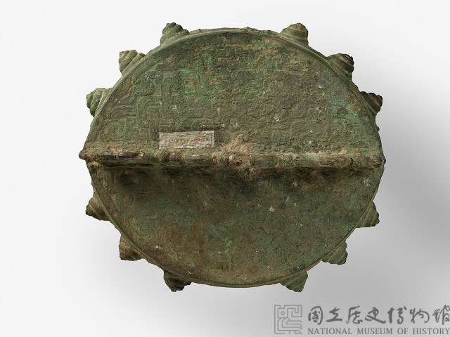 Bell, musical instrument, bronze decorated with three rows of bosses in the form of coiled serpents Collection Image, Figure 4, Total 4 Figures