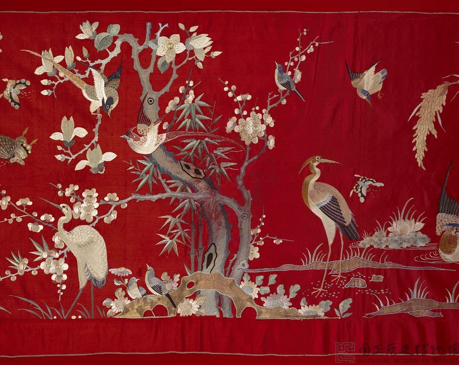 花鳥刺繡橫披藏品圖，第4張