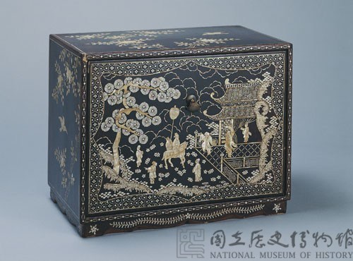 螺鈿花鳥人物漆盒藏品圖，第1張