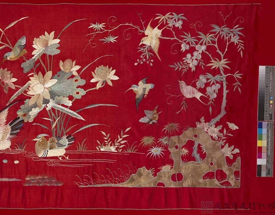 花鳥刺繡橫披藏品圖，第2張