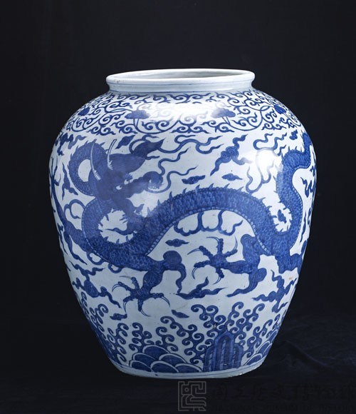 萬曆青花雙龍暖壽罈藏品圖，第3張