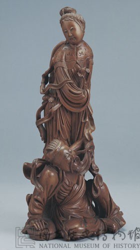Boxwood sculpture of a figure Collection Image, Figure 1, Total 2 Figures