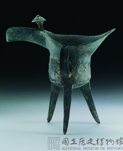 單柱饕餮紋銅爵藏品圖，第2張