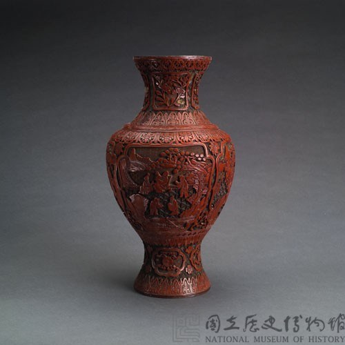 剔紅大花瓶藏品圖，第3張