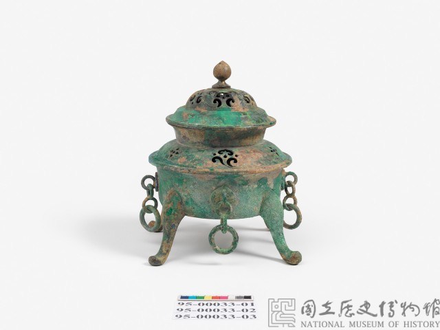青銅四足提鍊薰爐藏品圖，第4張