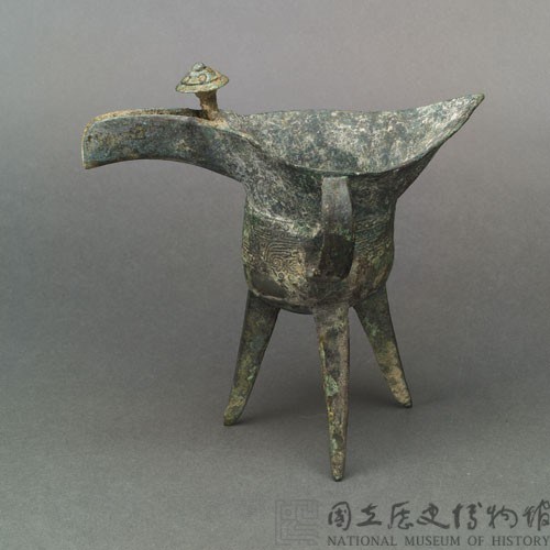 單柱饕餮紋銅爵藏品圖，第3張