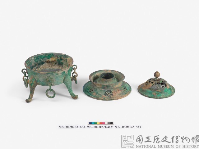 青銅四足提鍊薰爐藏品圖，第2張