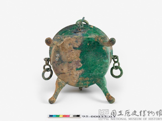 青銅四足提鍊薰爐藏品圖，第10張