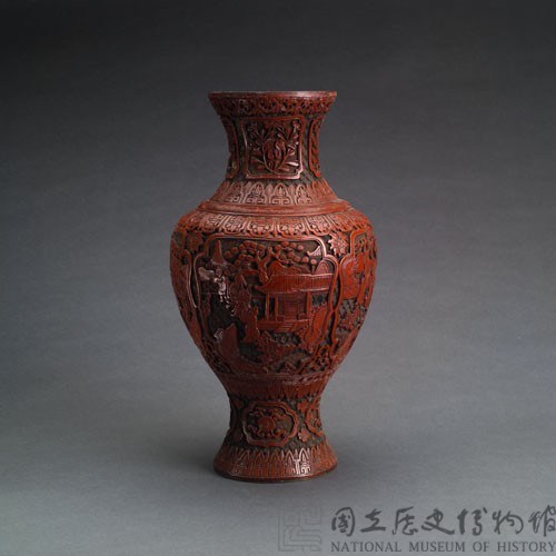 剔紅大花瓶藏品圖，第4張