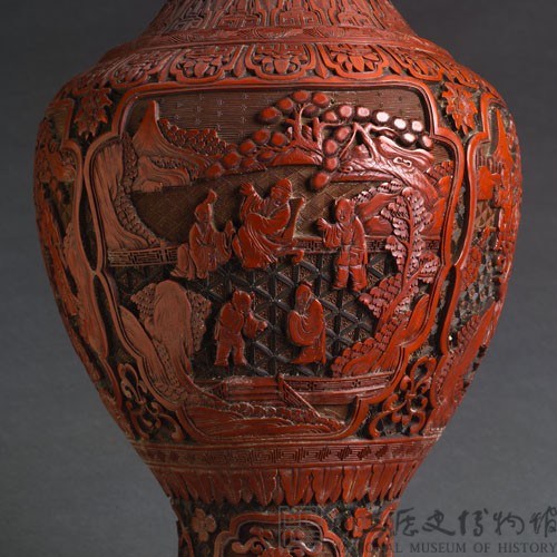 剔紅大花瓶藏品圖，第11張