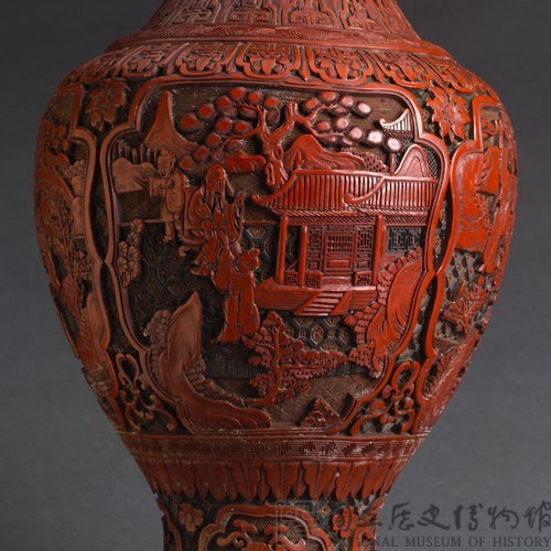 剔紅大花瓶藏品圖，第12張