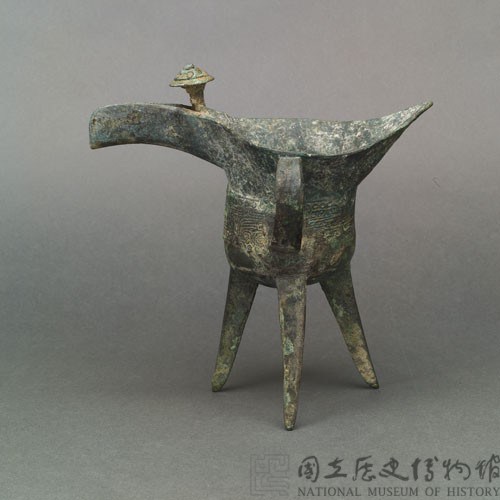 單柱饕餮紋銅爵藏品圖，第1張