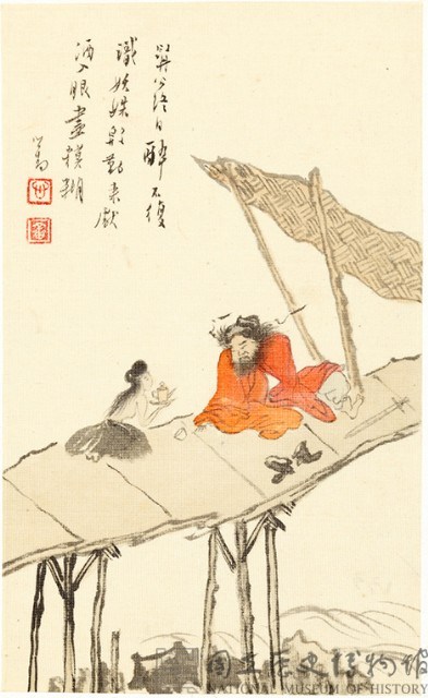 鍾馗馴鬼圖－妖姝來獻酒藏品圖，第2張