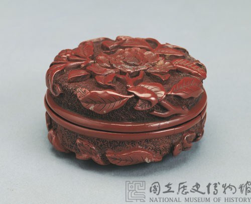 剔紅印泥盒藏品圖，第1張