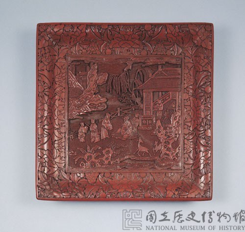 剔紅方盤藏品圖，第1張