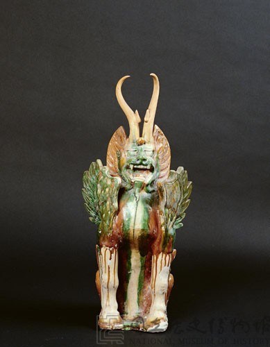 雙角三彩飛獸藏品圖，第2張
