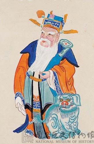 文官門神(青獅)藏品圖，第2張