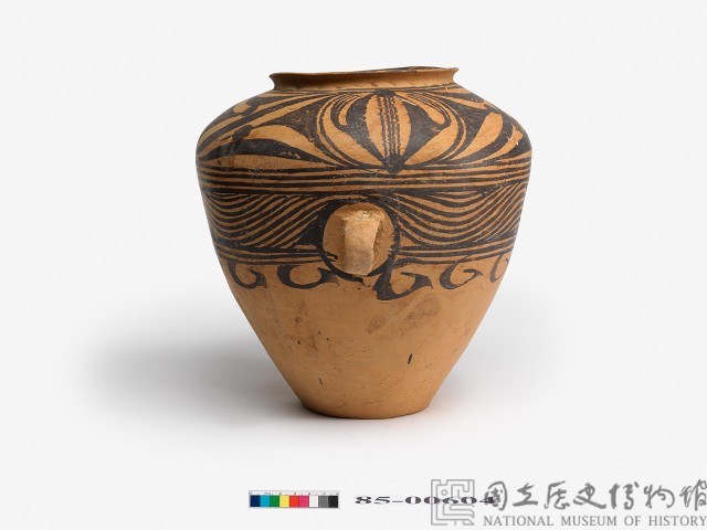 Double-handled earthenware pot with painted decoration. Collection Image, Figure 5, Total 6 Figures